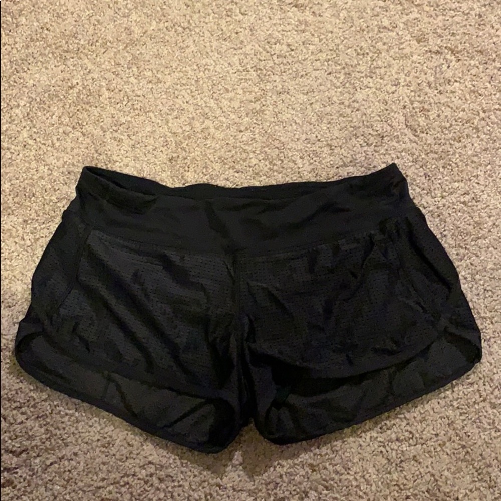 Lululemon Black Mesh Athletic Shorts
